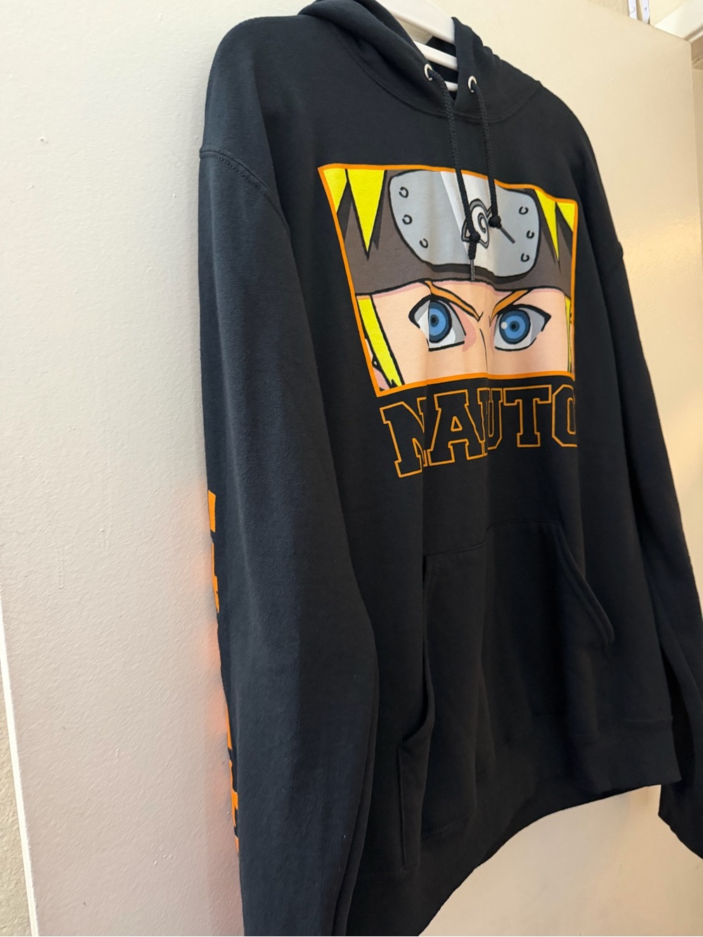 Naruto Shippuden Collection Hoodie Black Anime Graphic Pullover Size Medium - Picture 3 of 15